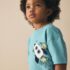 Blue Rocketship Short Sleeve Interactive T-Shirt 3