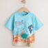 Blue Sea Animal Short Sleeve 3D Padded T-Shirt 1