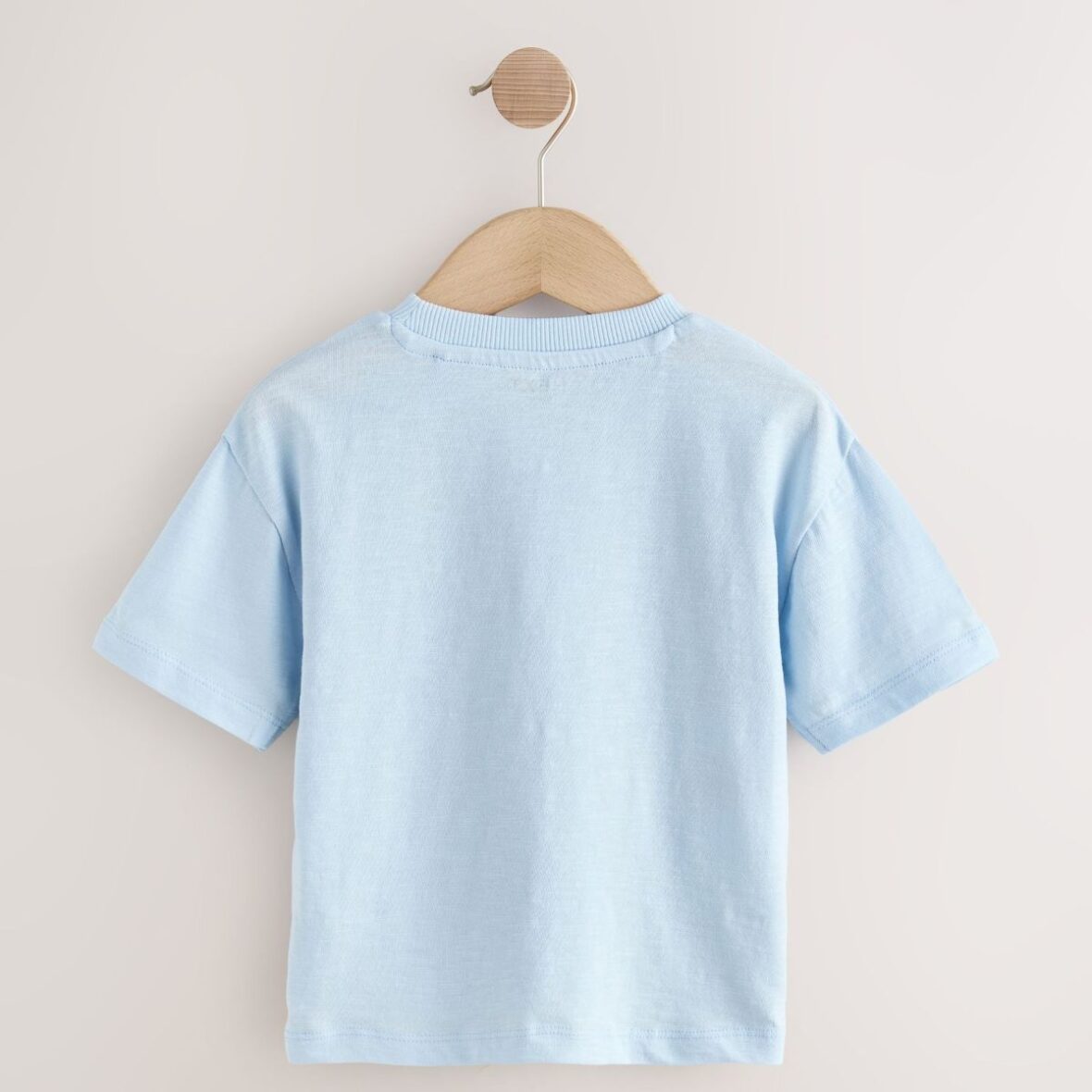 Blue Seaside Short Sleeve Appliqué T-Shirt 2