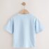 Blue Seaside Short Sleeve Appliqué T-Shirt 1