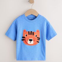 Blue Tiger Short Sleeve Interactive T-Shirt 1
