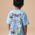 Blue Village Fete Short Sleeve Back Print T-Shirt 3