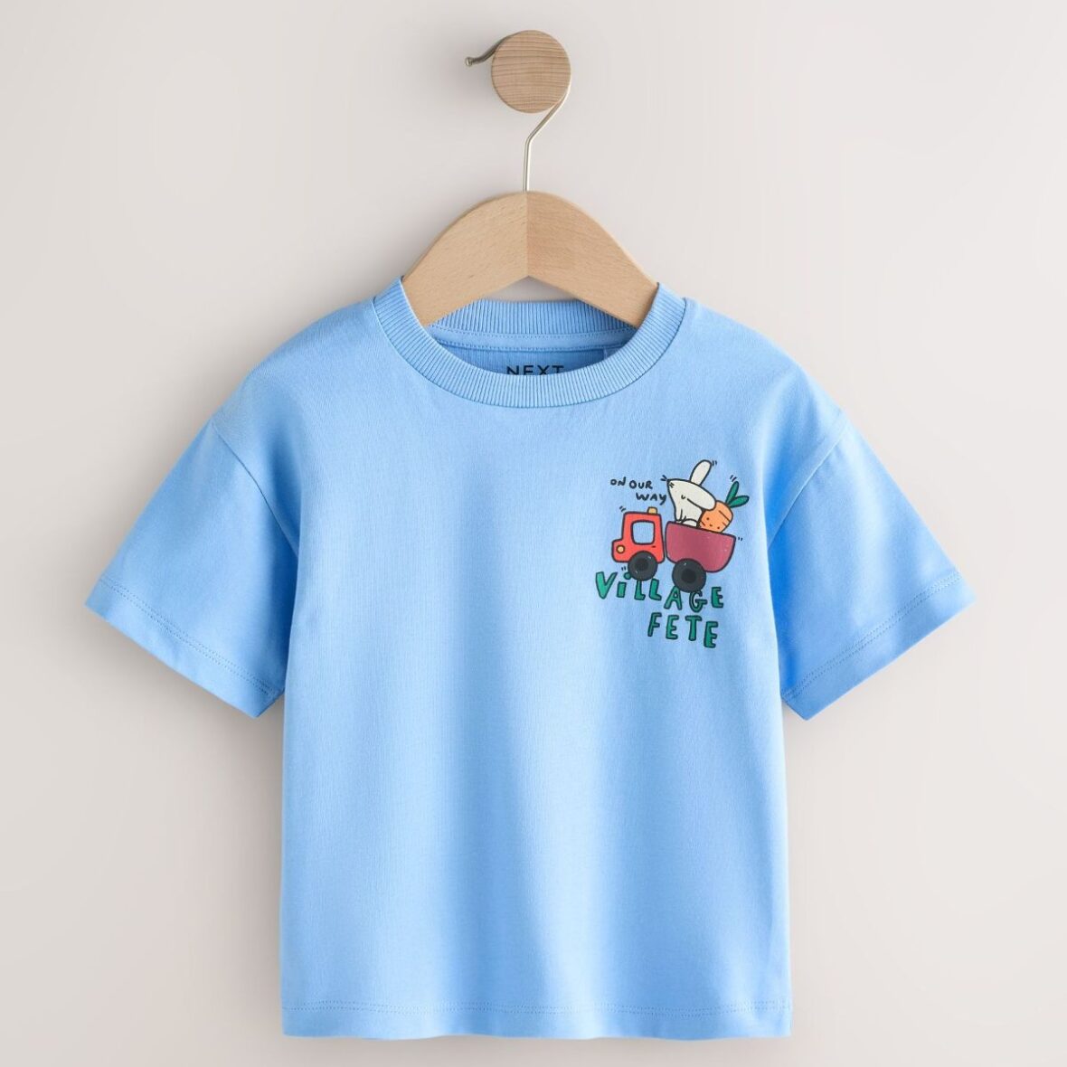 Blue Village Fete Short Sleeve Back Print T-Shirt (3mths-7yrs)