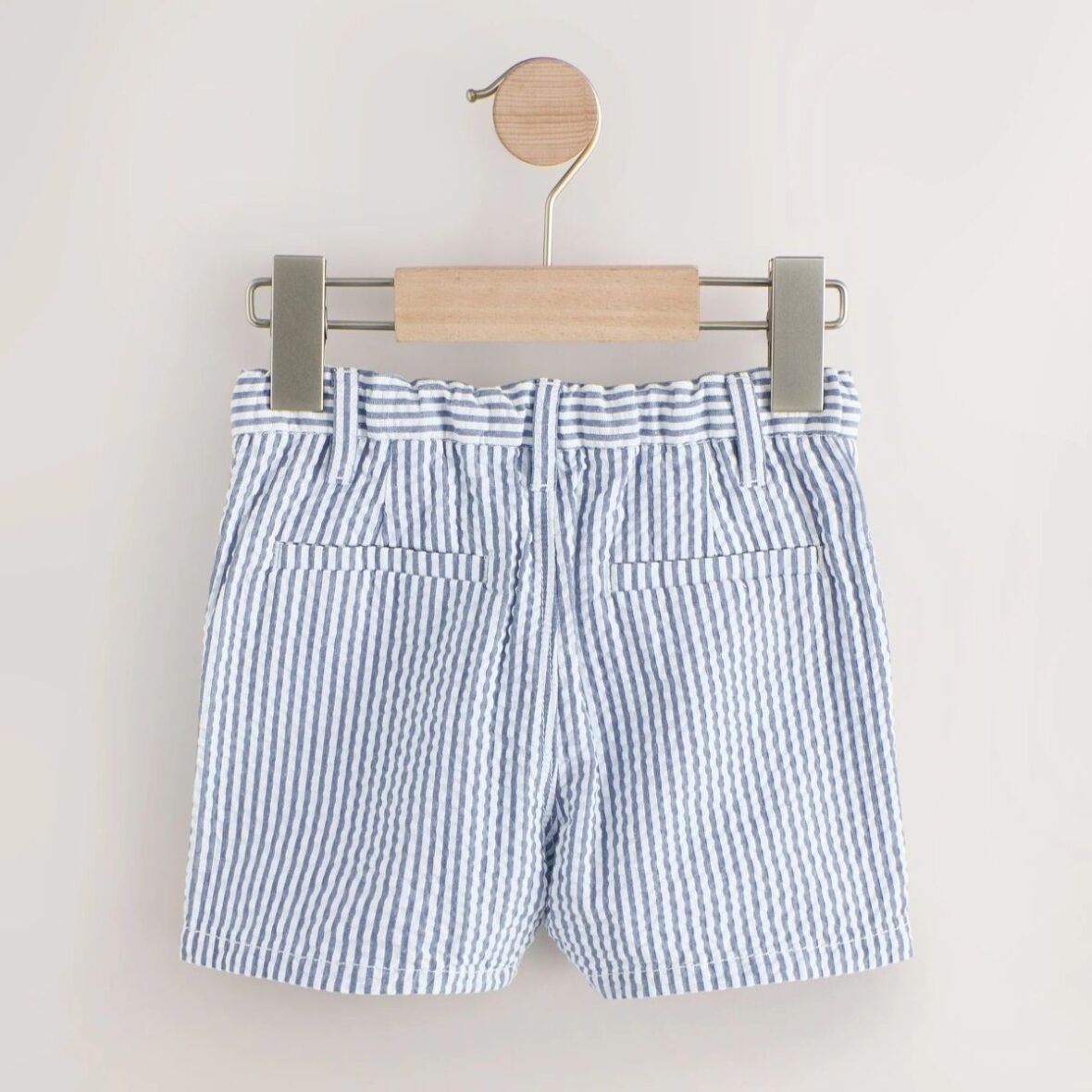 Blue White Stripe Chino Shorts 3