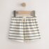 Blue/White Stripe Textured Shorts 3