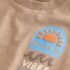 Brown Beach Vibes Short Sleeve Back Print T-Shirt 1