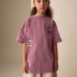 Burgundy Mickey Mouse Oversized License Graphic T-Shirt 4