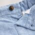 Chambray Blue Linen Blend Chino Shorts 2