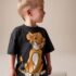 Charcoal Grey Lion King Short Sleeve T-Shirt 3