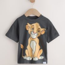 Charcoal Grey Lion King Short Sleeve T-Shirt 1