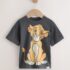 Charcoal Grey Lion King Short Sleeve T-Shirt 1