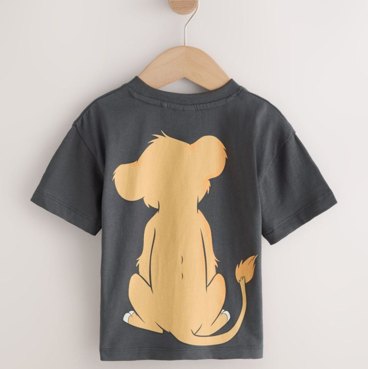 Charcoal Grey Lion King Short Sleeve T-Shirt 4