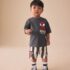 Charcoal Grey Spider-Man T-Shirt And Shorts Set 3