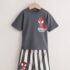 Charcoal Grey Spider-Man T-Shirt And Shorts Set 1