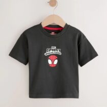Charcoal Grey Spidey Marvel Short Sleeve Cotton T-Shirt 1