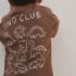 Chocolate Brown Dinosaur Club Oversized Short Sleeve Back Print T-Shirt 2