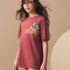 Chocolate Brown Lilo & Stitch License T-Shirt and Cycle Shorts Set 1