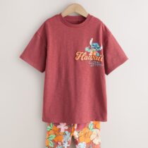 Chocolate Brown Lilo & Stitch License T-Shirt and Cycle Shorts Set 2