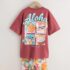 Chocolate Brown Lilo & Stitch License T-Shirt and Cycle Shorts Set 3