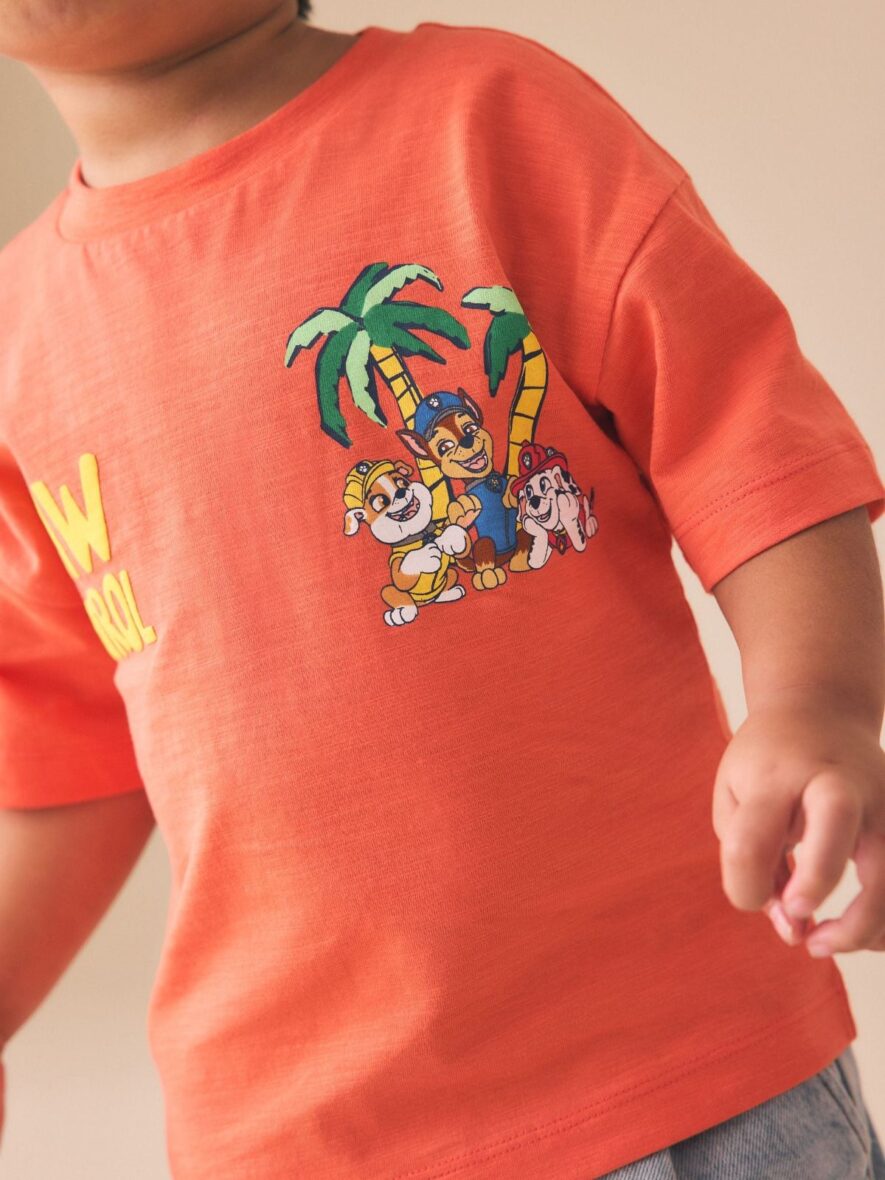 Coral Tan Paw Patrol Short Sleeve T-Shirt 3