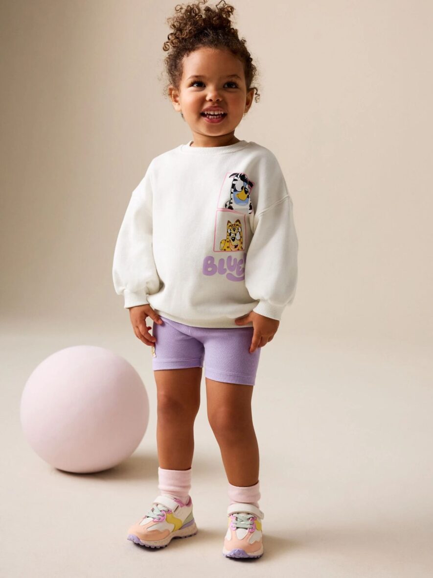 Cream Bluey Shorts Set 1