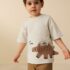 Cream Dinosaur Short Sleeve Interactive T-Shirt 4