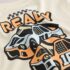 Cream Race Car Short Sleeve Back Print T-Shirt 2