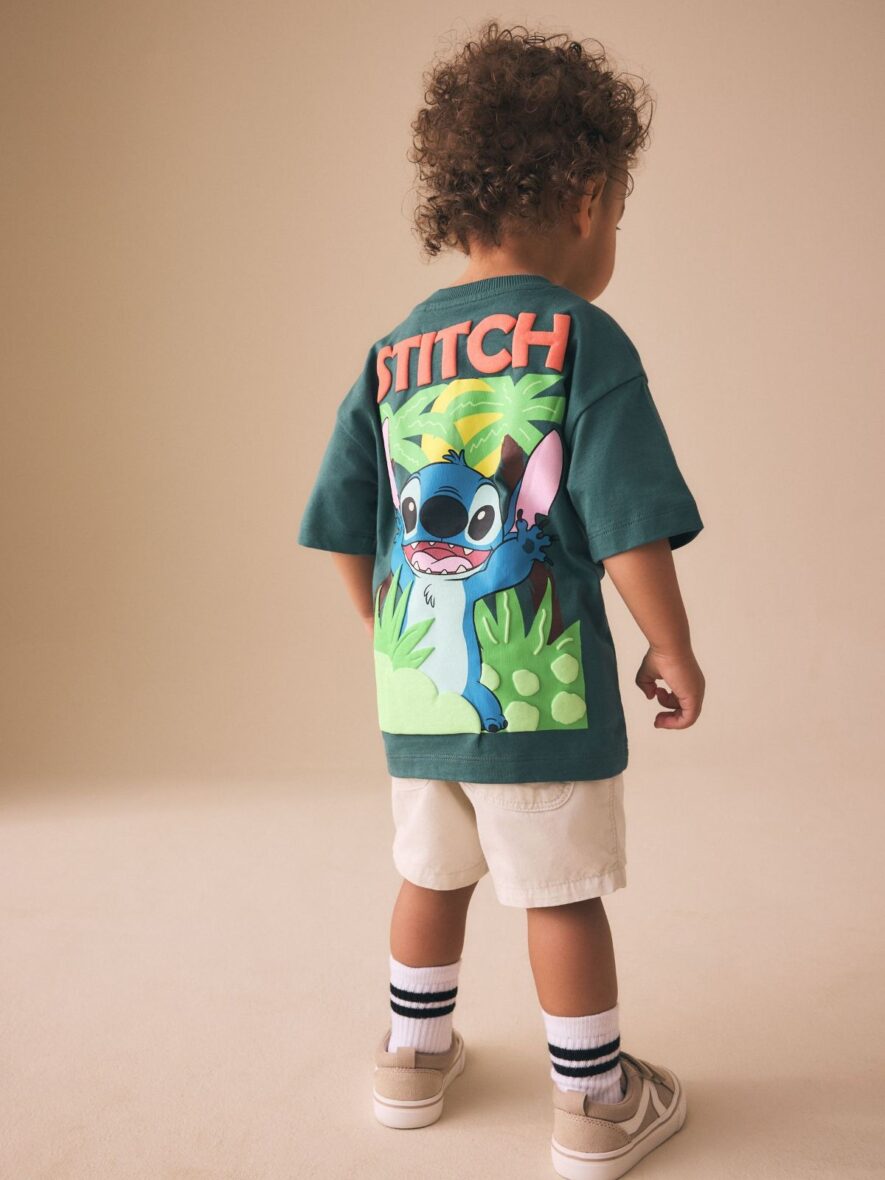 Dark Teal Lilo & Stitch Short Sleeve T-Shirt 3