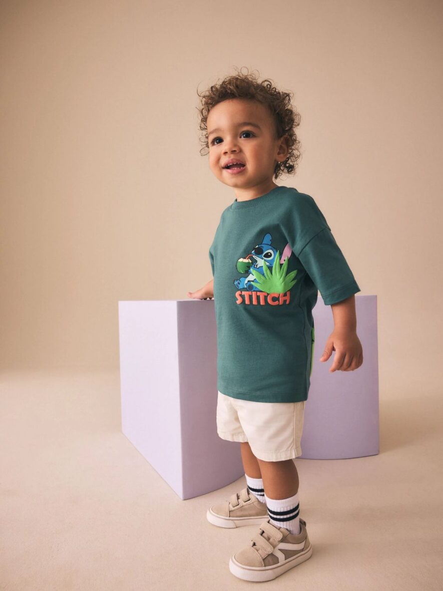 Dark Teal Lilo & Stitch Short Sleeve T-Shirt 4