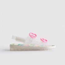 Double Buckle Strap Glitter Jelly Slingback Sandals 1