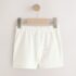Ecru Textured Shorts 3