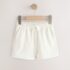 Ecru Textured Shorts 4