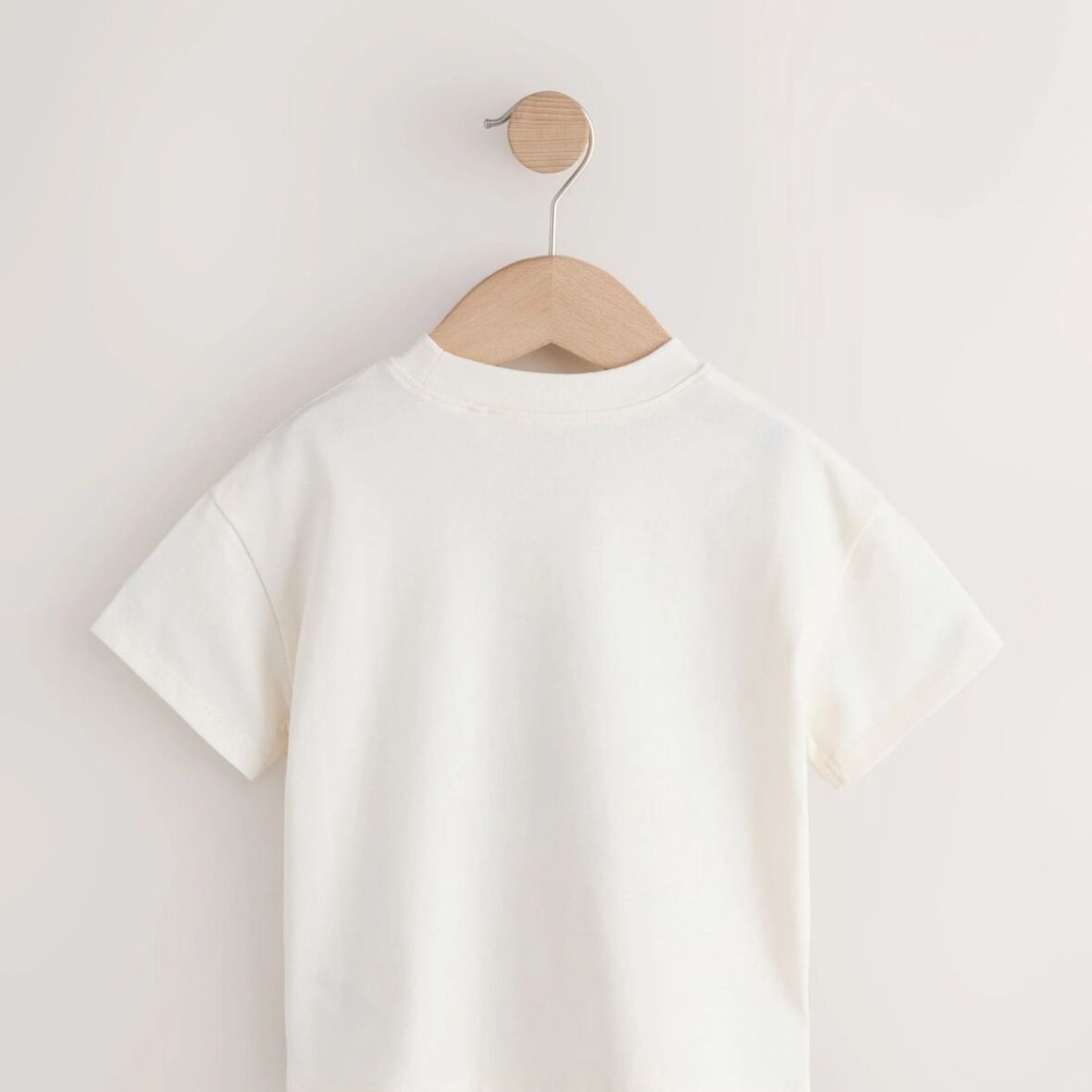 Ecru White Horse Short Sleeve T-Shirt 3