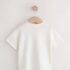 Ecru White Horse Short Sleeve T-Shirt 1