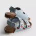 Embroidered Double Buckle Strap Denim Sandals 3