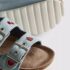Embroidered Double Buckle Strap Denim Sandals 4