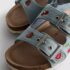 Embroidered Double Buckle Strap Denim Sandals 5