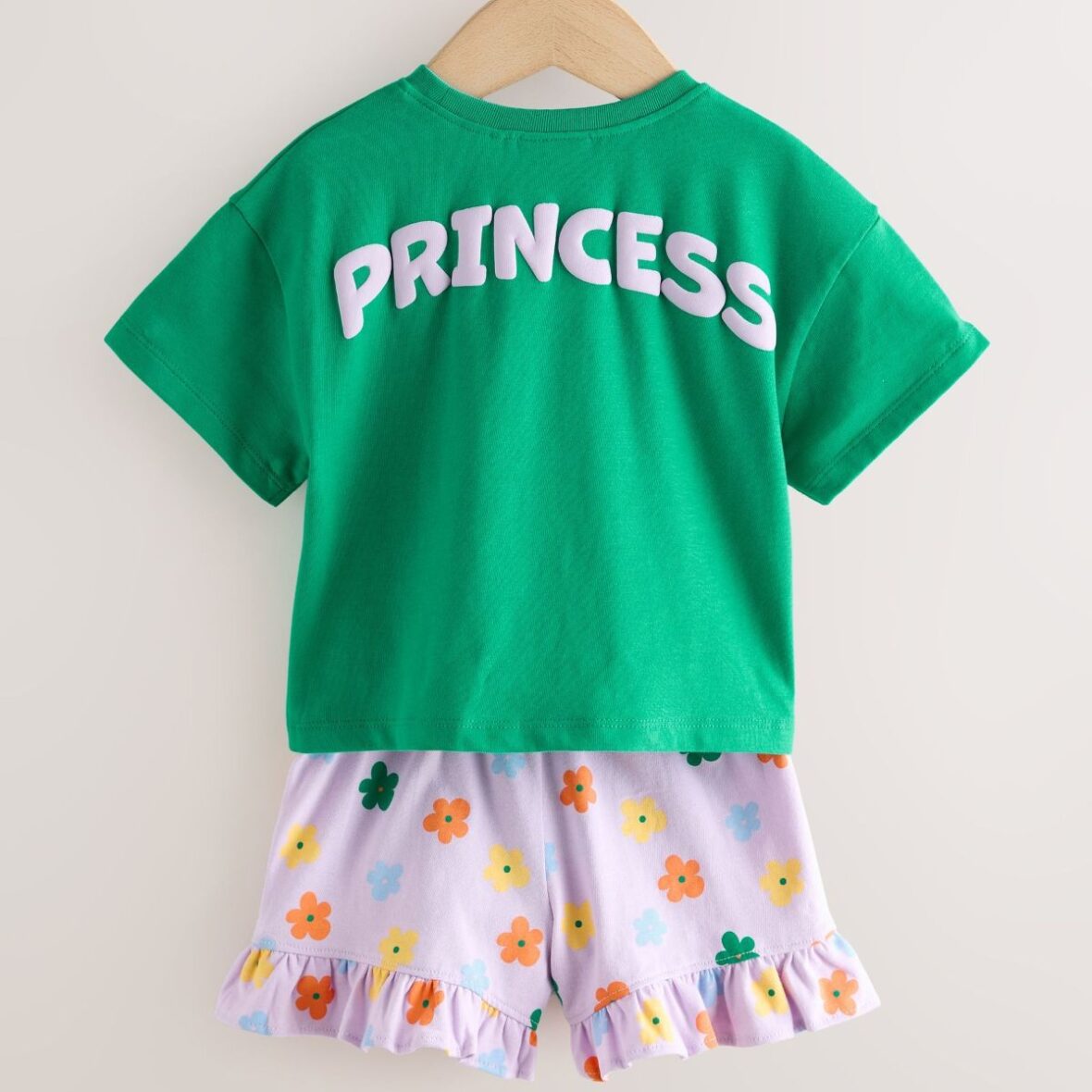 Green Disney Princess Shorts Set 3