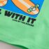 Green Skateboard Short Sleeve Back Print T-Shirt 2