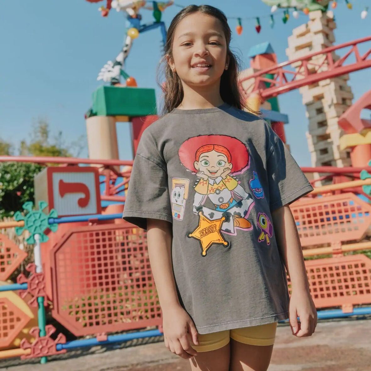 Grey Jessie Jessie Oversized Toy Story Graphic Print T-Shirt (3-16yrs)