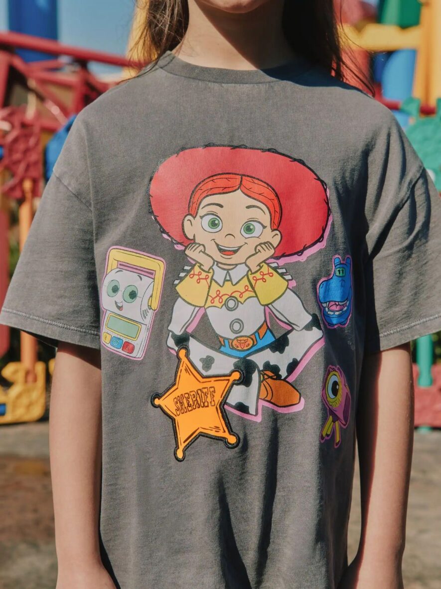 Grey Jessie Jessie Oversized Toy Story Graphic Print T-Shirt 4