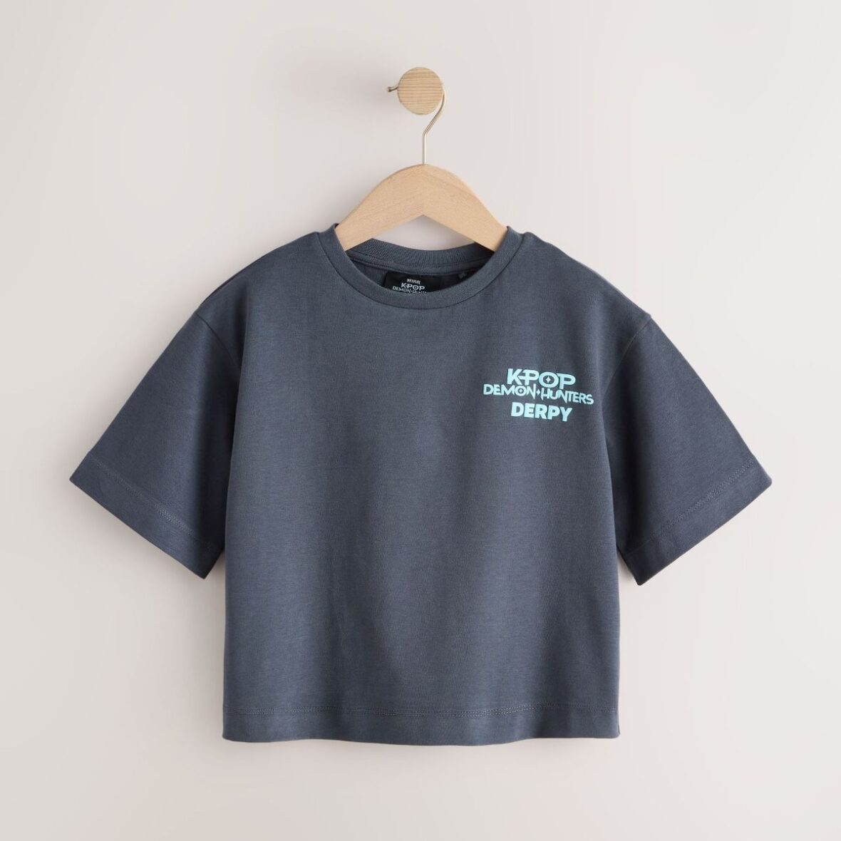 Grey KPOP Demon Hunters Short Sleeve T-Shirt (6-16yrs)