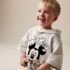 Grey Marl And Checkerboard Hooded Sweatshirt and Shorts Set 3