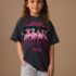 Grey Saja Boys KPOP Demon Hunters Short Sleeve T-Shirt 1