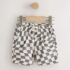 Grey/White Checkerboard Pull On Shorts 4