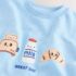 Light Blue Breakfast Trio Short Sleeve Appliqué T-Shirt 3