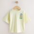 Light Yellow Farmers Market Oversized Short Sleeve Back Print T-Shirt 3