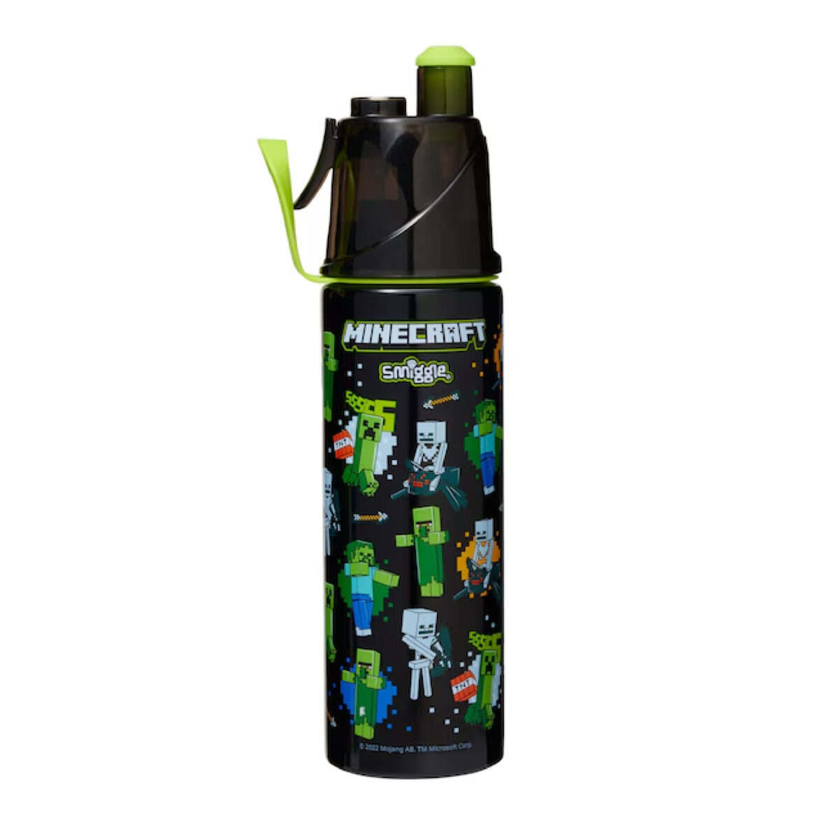 Smiggle Minecraft Insulated Stainless Steel Spritz Drink Bottle 500Ml