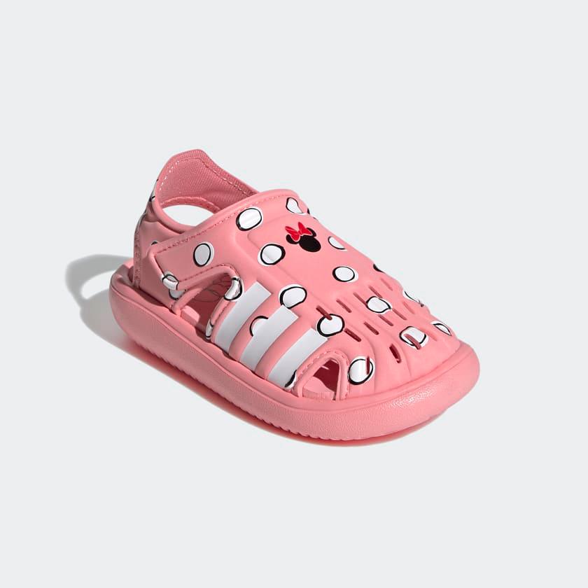 Minnie Mouse Adidas Closed-toe Summer Waterproof Sandals White Pink 3