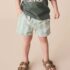 Mint Green Stripe Pull On Shorts 3